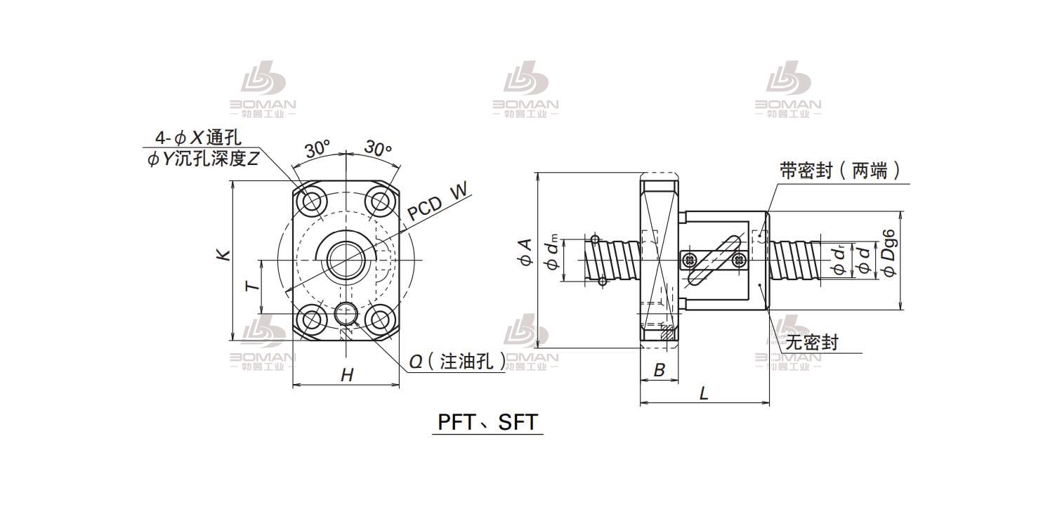 SFT1205-2.5-SFT滚珠丝杠螺母