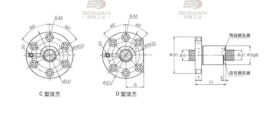 KURODA GD2005KT-CDPR 黑田精工丝杆规格说明
