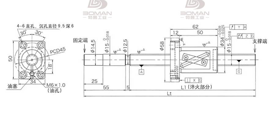 KURODA GG1520AS-BALR-0900A 日本黑田精工丝杠钢珠安装方法
